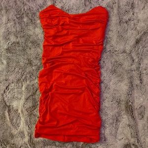 Oh Polly Red Corset Dress